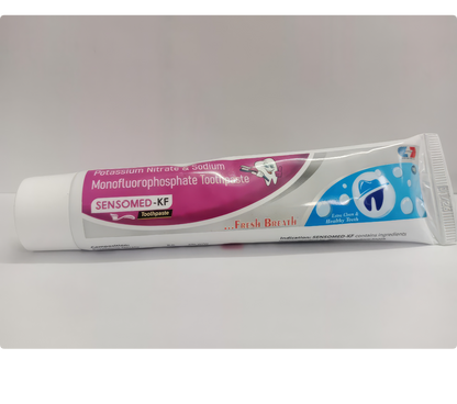 SENSOMED-KF Toothpaste | Daily Care for Sensitive Teeth | Dual Action Formula with Potassium Nitrate + Sodium Monofluorophosphate | Enamel Protection & Fresh Breath
